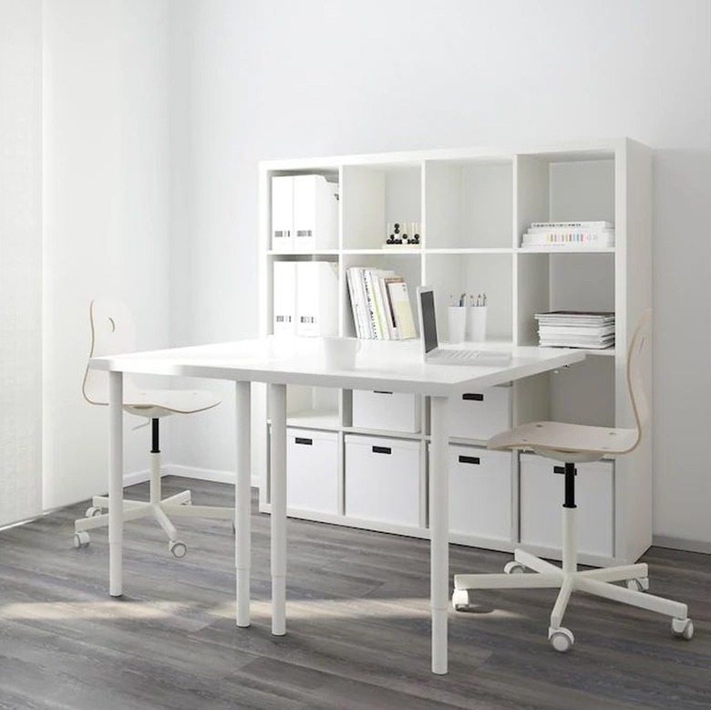 Craft Table with Storage white