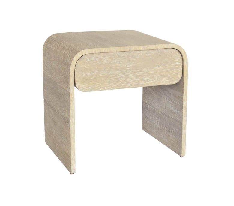 light-wood simple nightstand