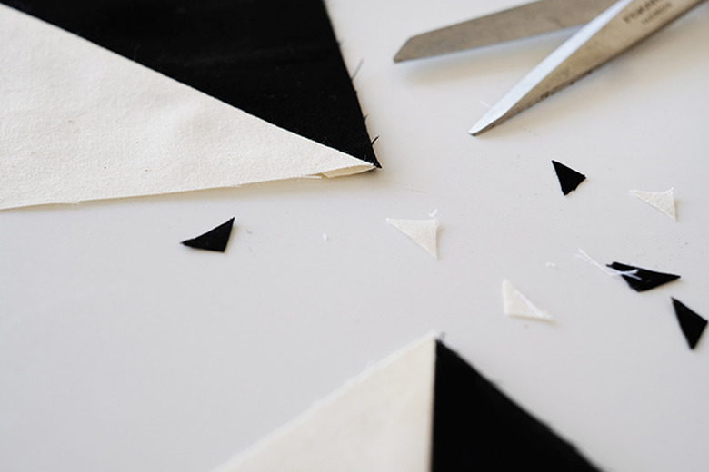 trim off the corners.