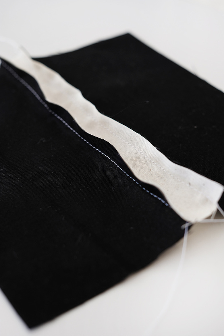 sew the good sides of the fabric together with a 1/4 seam allowance.
