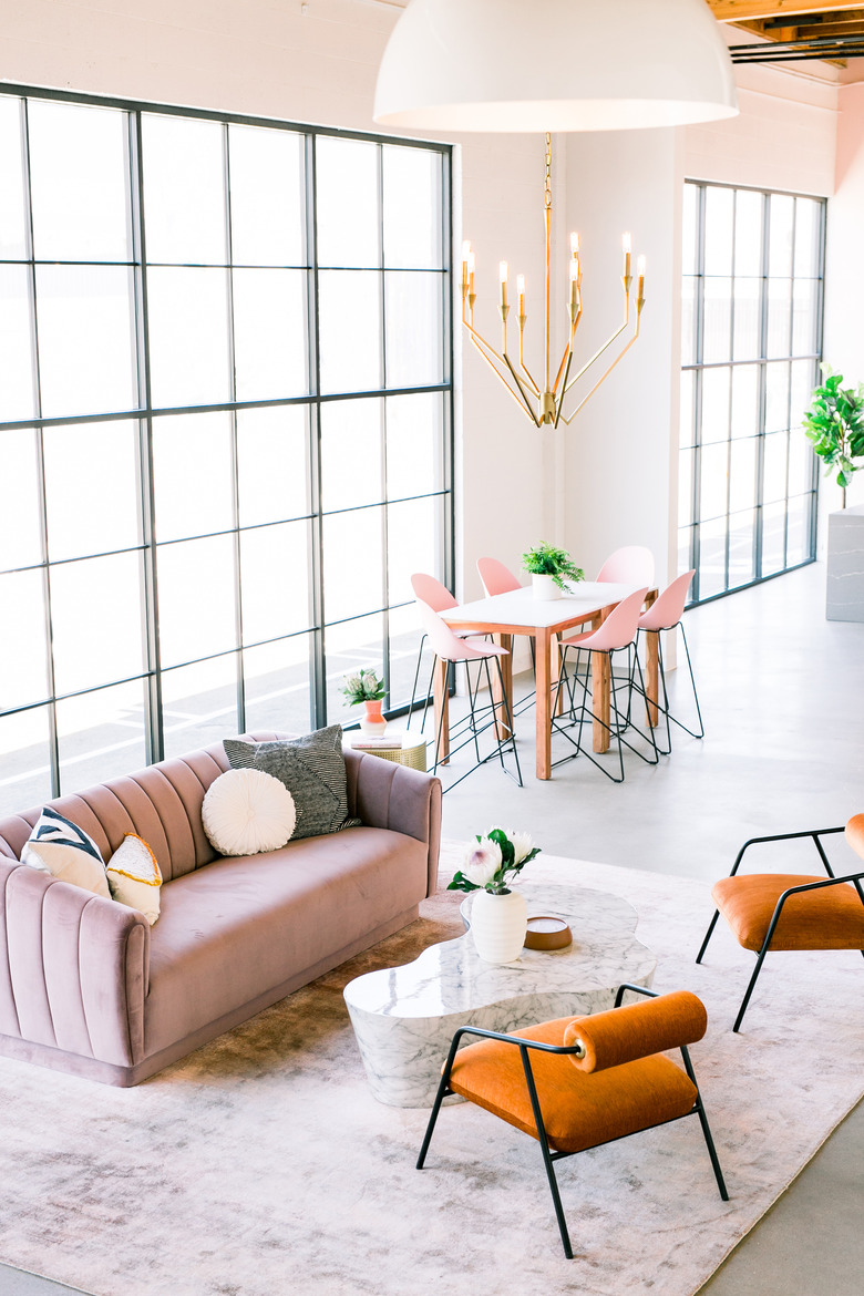 Create & Cultivate office bullpen lounge