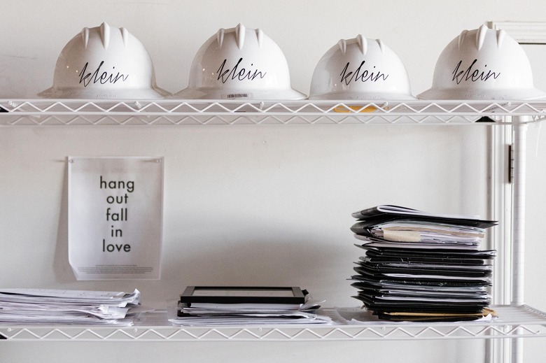 Hard hats for the Klein Agency