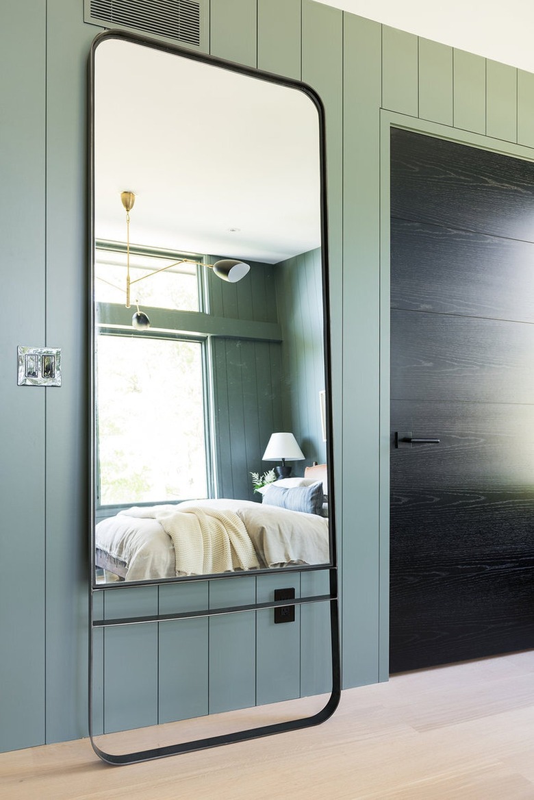 how to hide a breaker box standing mirror