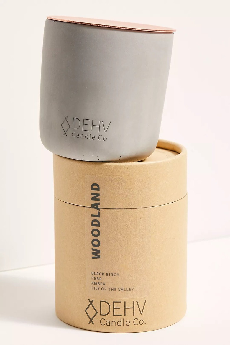 DEHV Woodland Concrete Candle