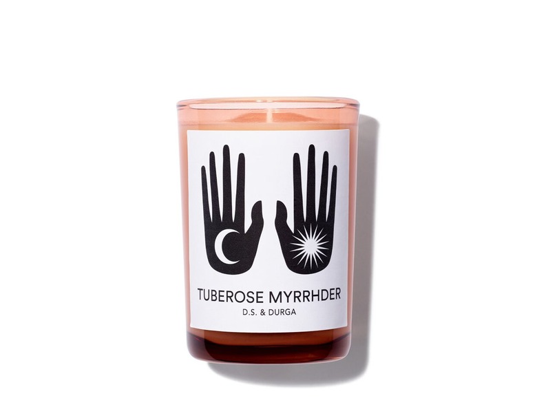 D.S. Durga Tuberose Myrrhder Candle