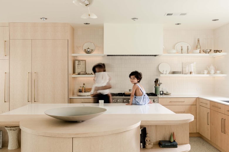 The family in the kitchen