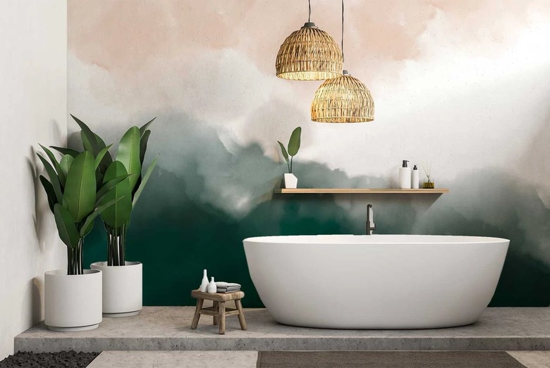 Multicolor ombre wallpaper