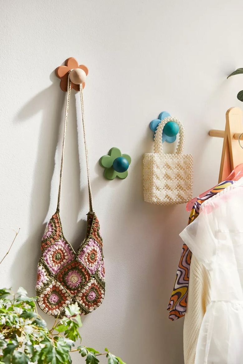 flower wall hooks