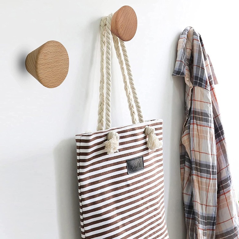 wooden wall hooks