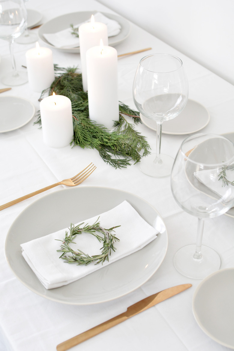 Miniature Wreath Table Settings