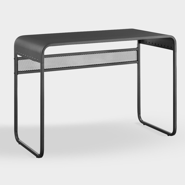 black modern desk