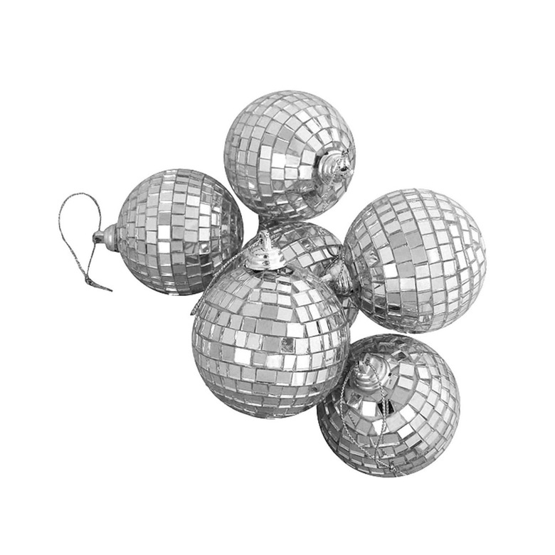 Northlight Seasonal Mirrored Glass Disco Ball Christmas Ornaments