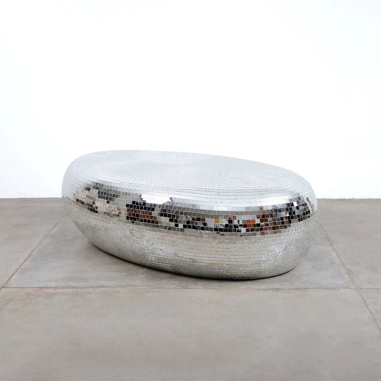 France & Son Disco Mirror Pebble Coffee Table