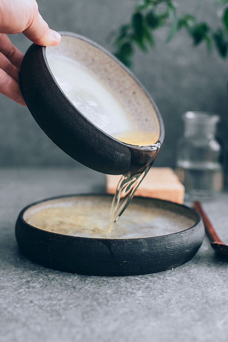 Mixing Homemade Dish Soap Recipe
