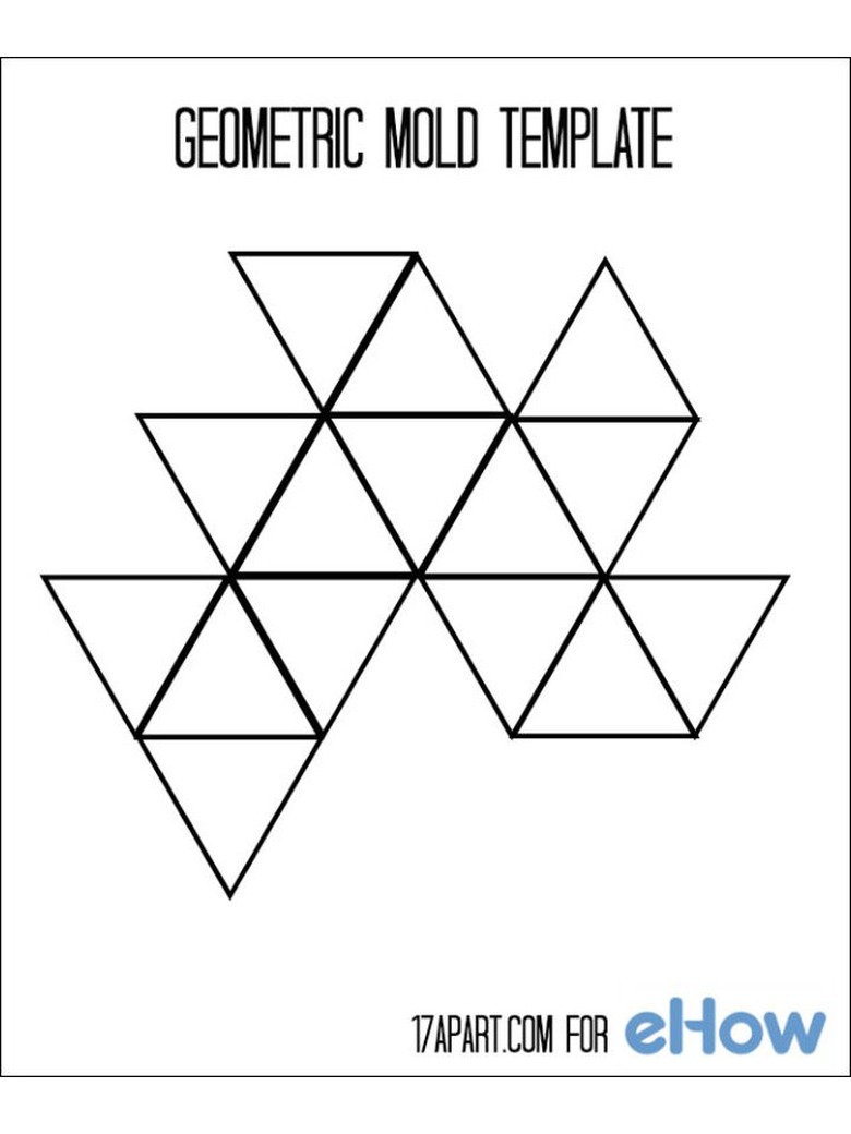 DIY Geometric Concrete Bookends