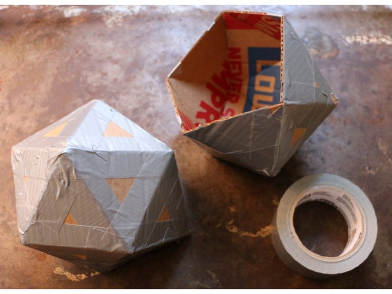 DIY Geometric Concrete Bookends