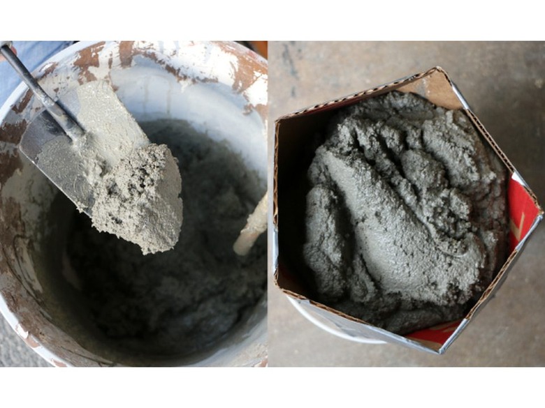 DIY Geometric Concrete Bookends