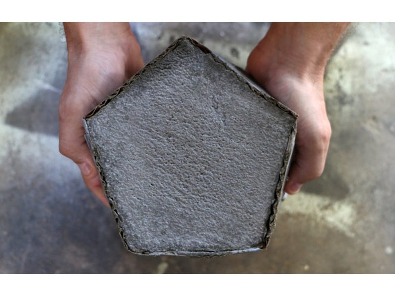 DIY Geometric Concrete Bookends