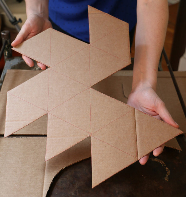 DIY Geometric Concrete Bookends