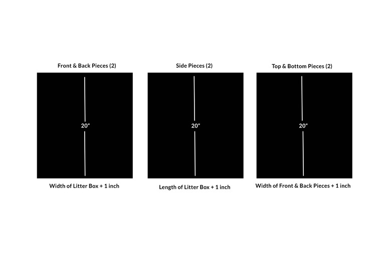 Graphic showing how to calculate dimensions of box