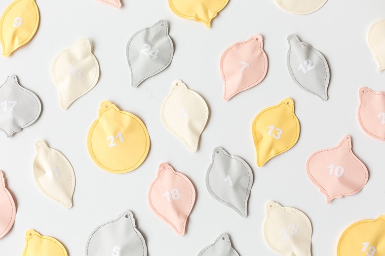 completed diy advent-calendar charms