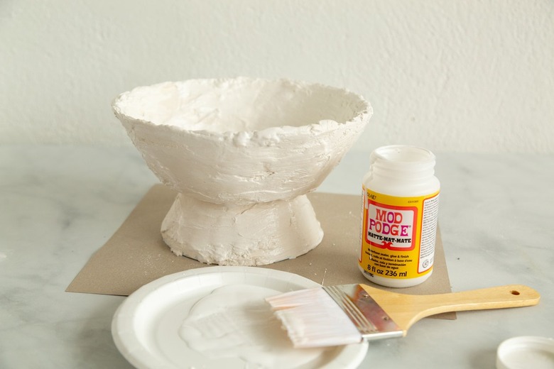 DIY plaster bowl