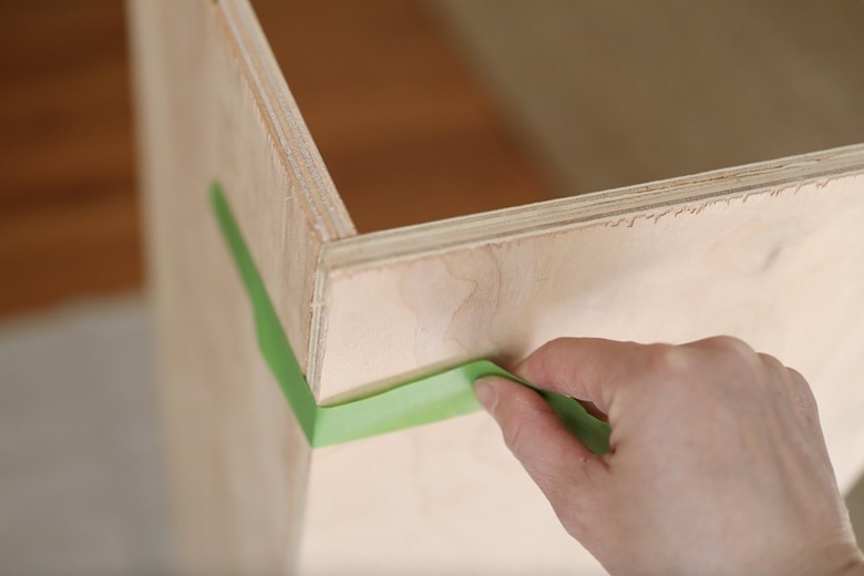 Taping two boards together