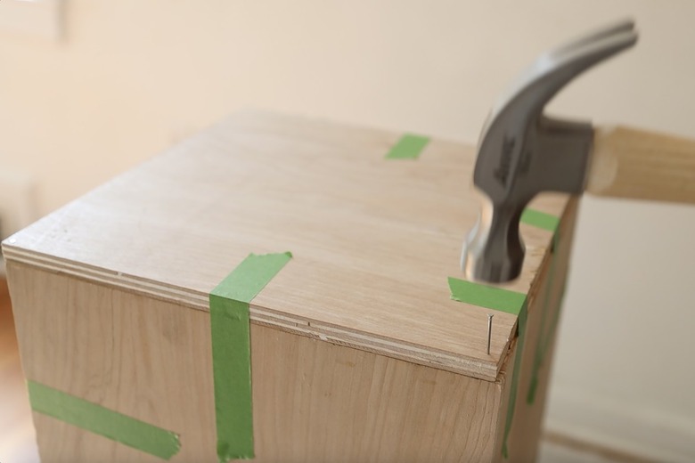 Nailing plinth pieces together