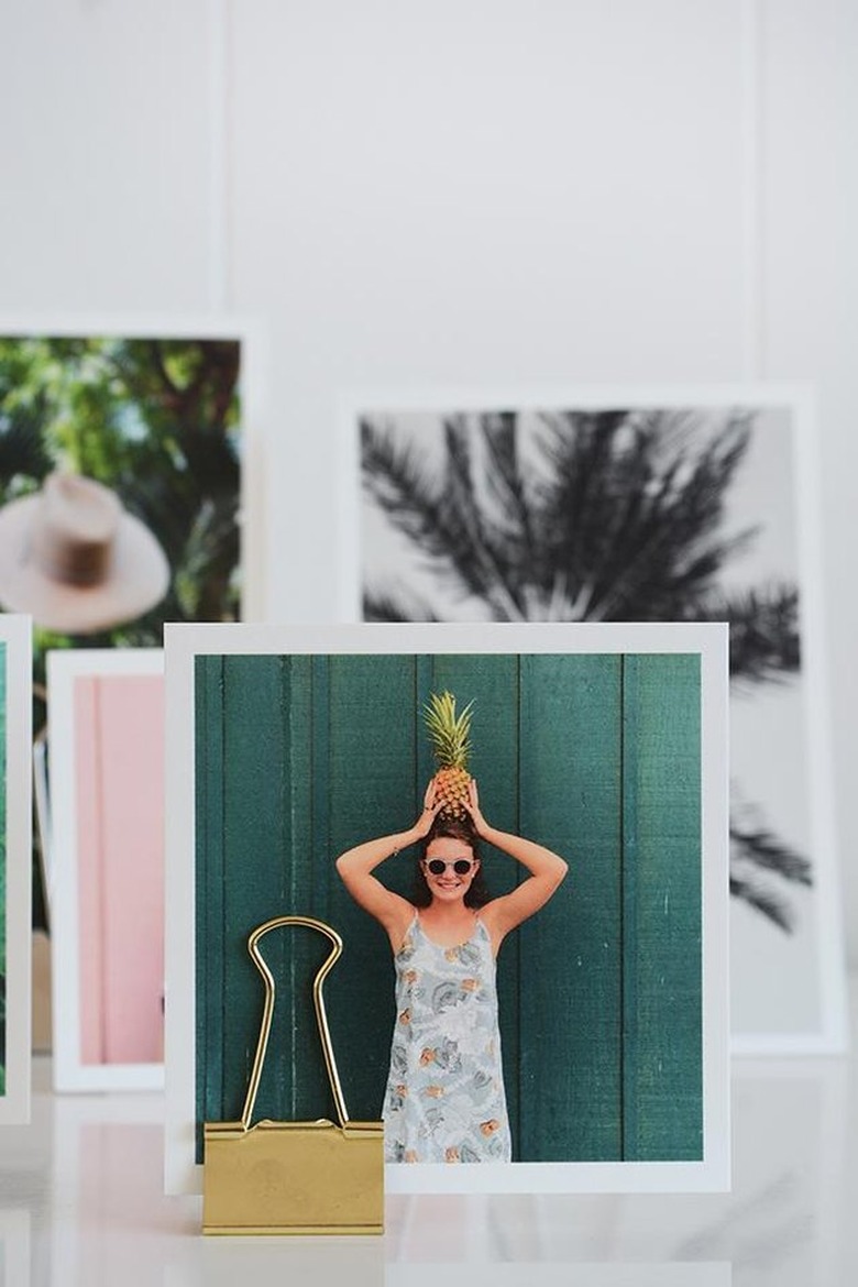 Photo displayed with a clip