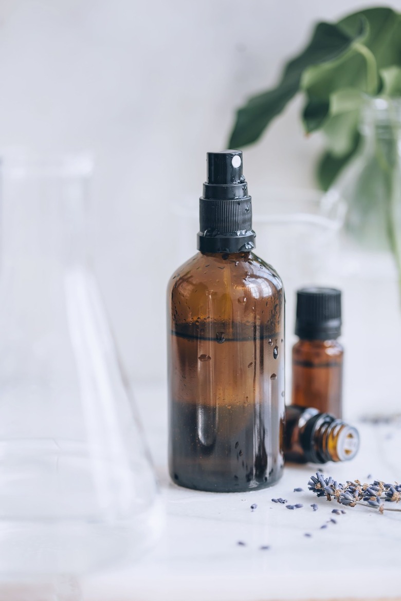 bottles of essential oil