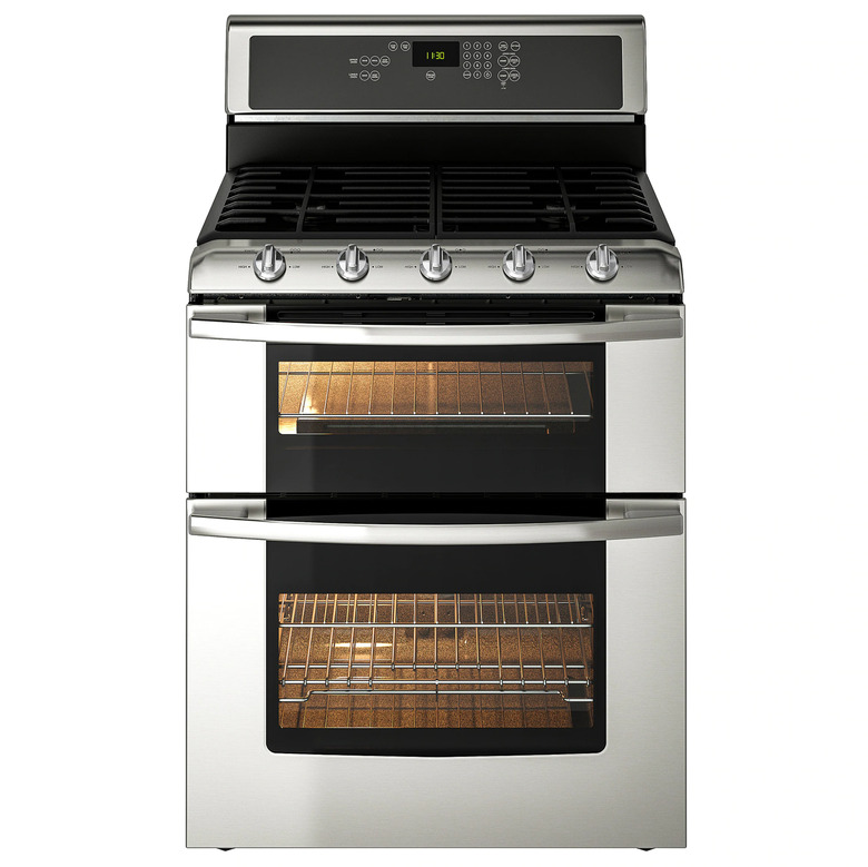 Double oven stove by IKEA in stainless steel