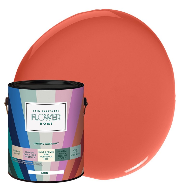 Flower Home Paint in Orange Poppy