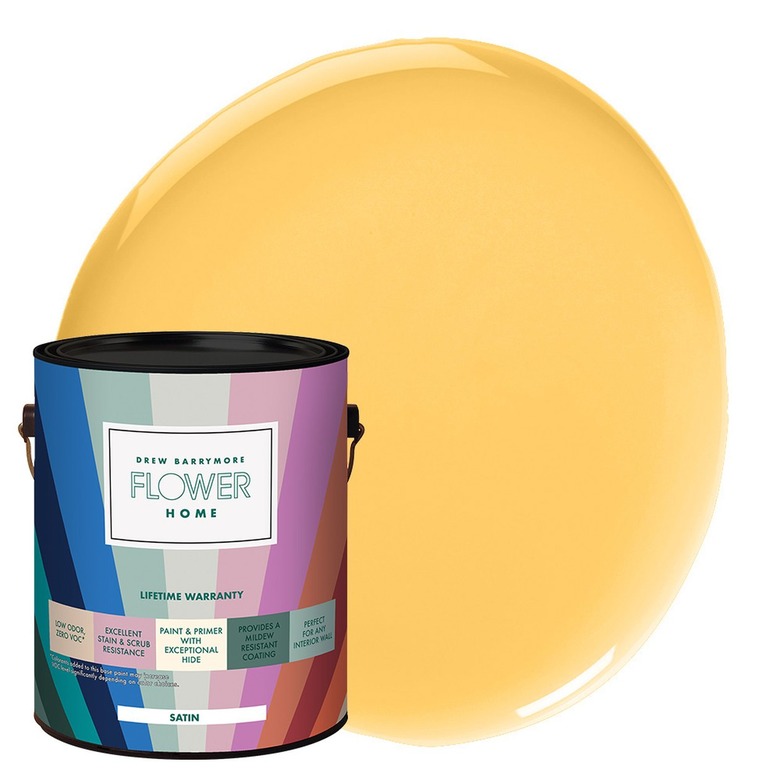 Flower Home Paint in Lemon Yellow