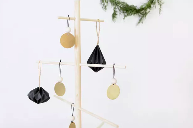 Brass and wood bead ornaments