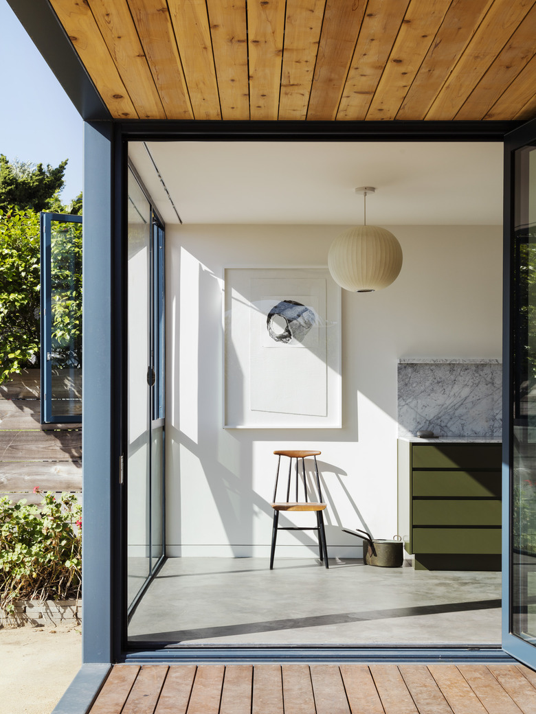 open area leading to deck