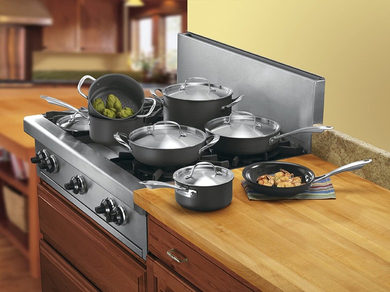 cuisinart eco friendly ceramic cooking pots on a stove