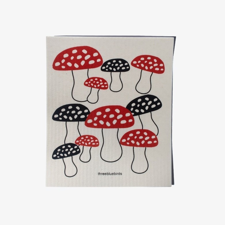 Three Bluebirds Reusable Swedish Dishcloth