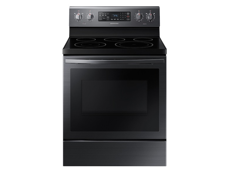 Samsung 5.9 cu. ft. Freestanding Electric Range with Air Fry and Convection in Black Stainless Steel