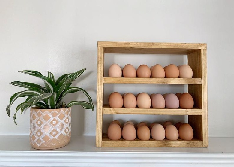 Wood and Grain Designs Egg Holder