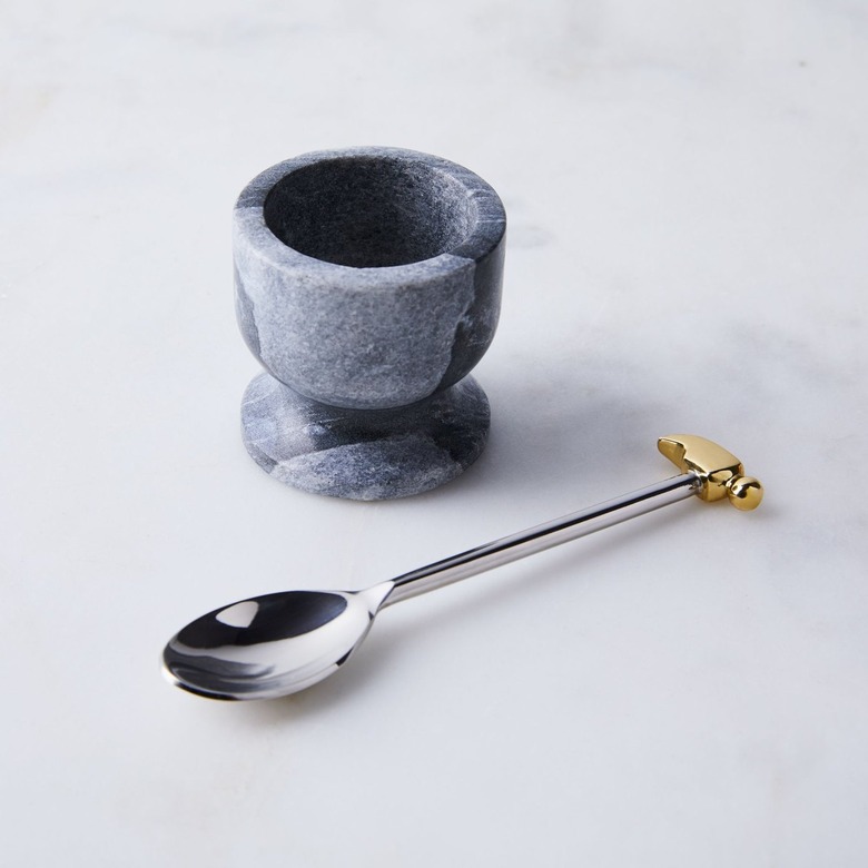 Sir Madam Egg Hammer Spoon & Marble Egg Cup