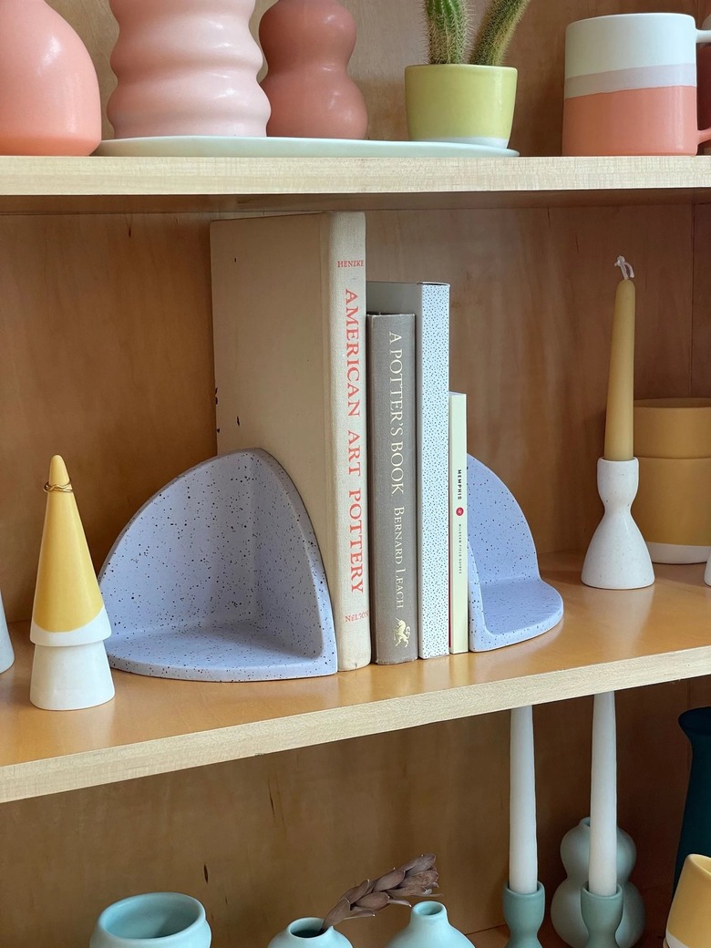 Paper and Clay Studio Ceramic Bookends