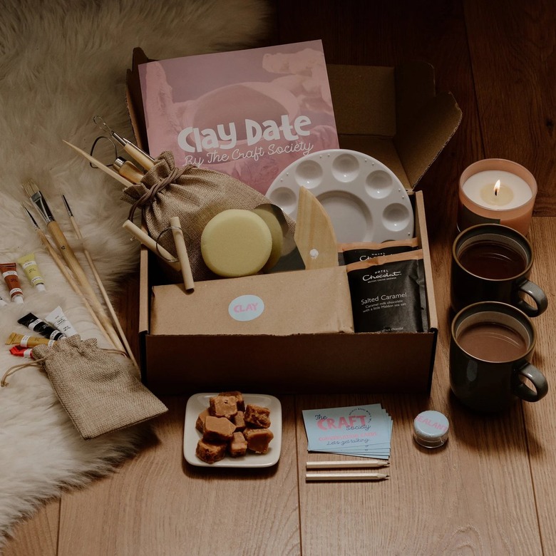 The Craft Society UK Pottery Date Night Box for Two