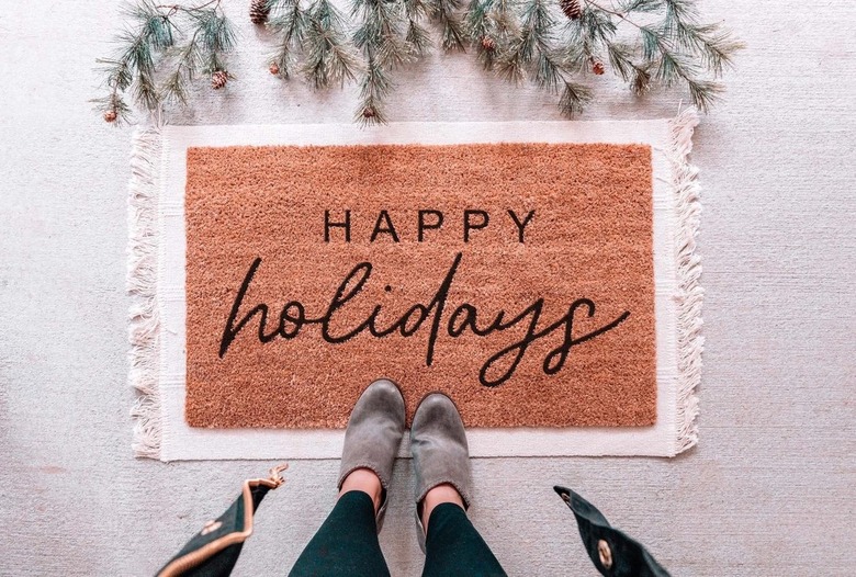 holiday doormat