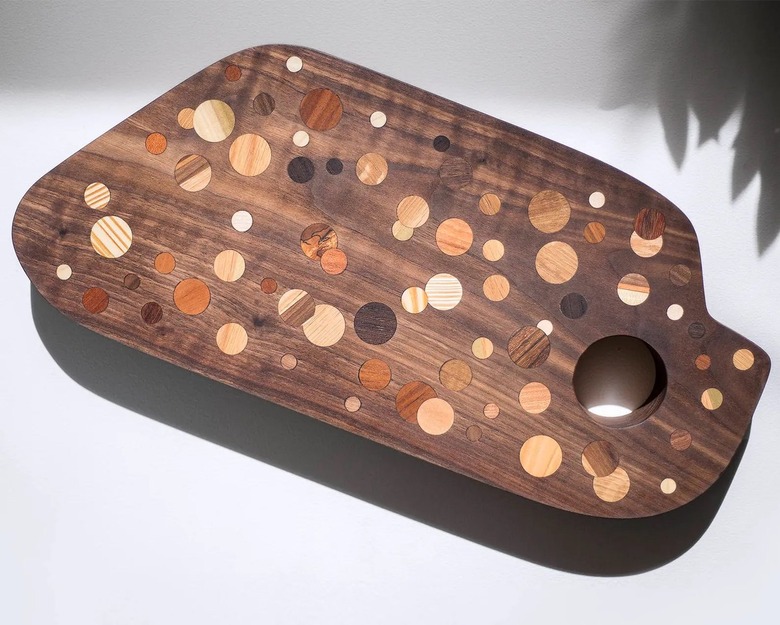 UtitledCoDesign Walnut Polka Dot Kitchen Board