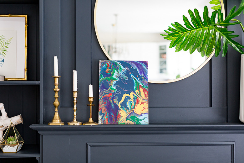 Acrylic pour on canvas.