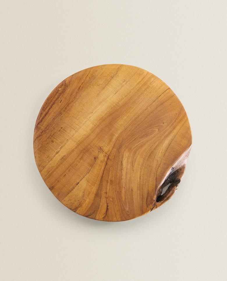 round wood cutting board