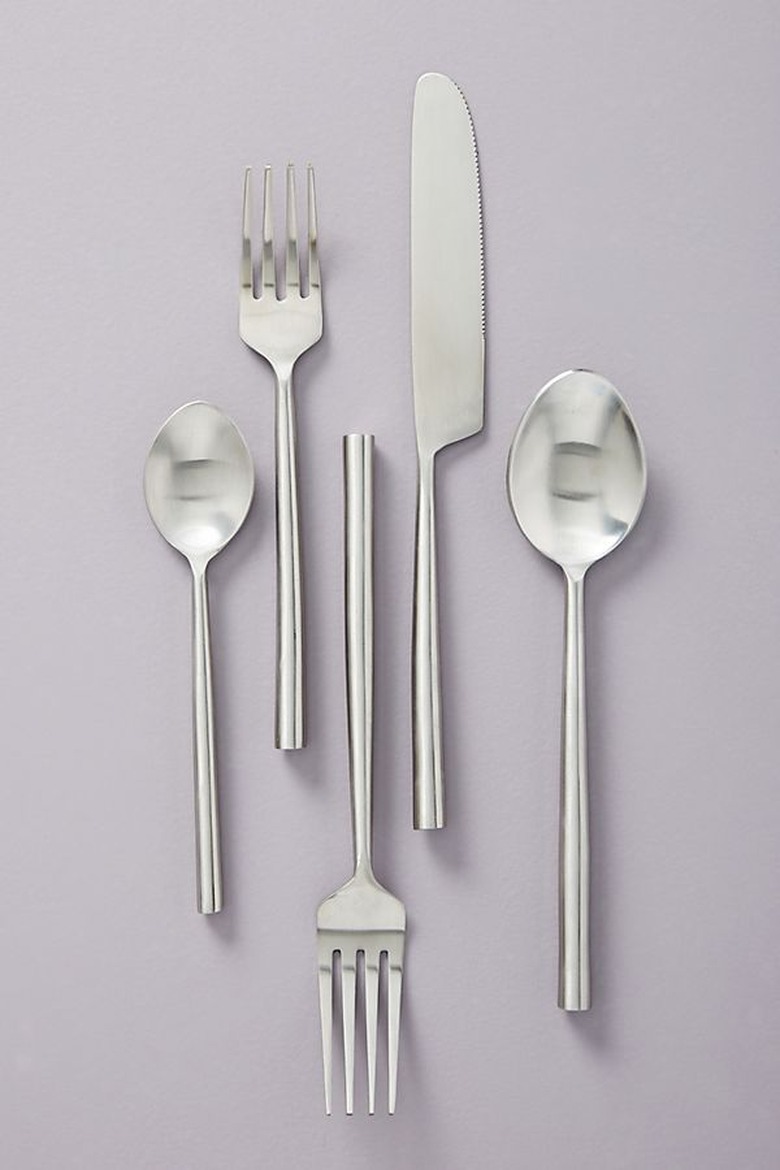 flatware set with forks