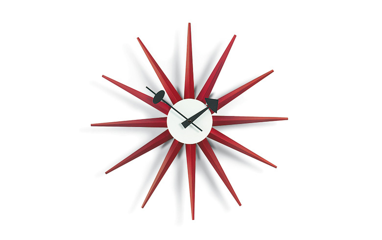 midcentury modern starburst clock