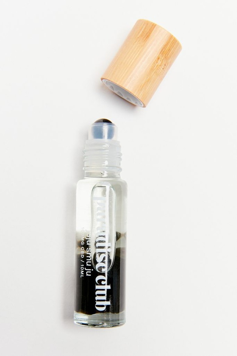 essential oil roller with top off