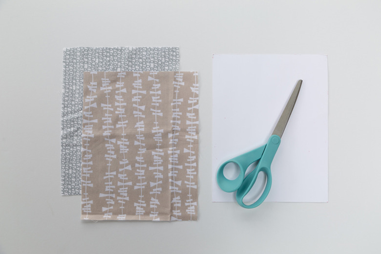 Easy No-Sew Face Mask Tutorial: Fabric and scissors